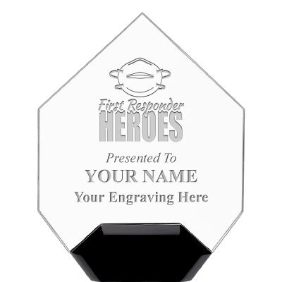 7" CREST DIAMOND ACRYLIC