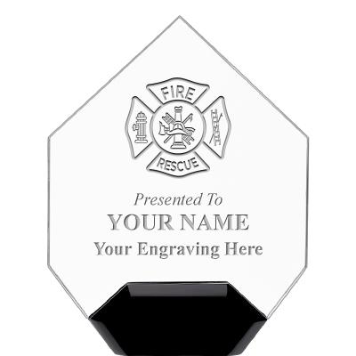 7" CREST DIAMOND ACRYLIC