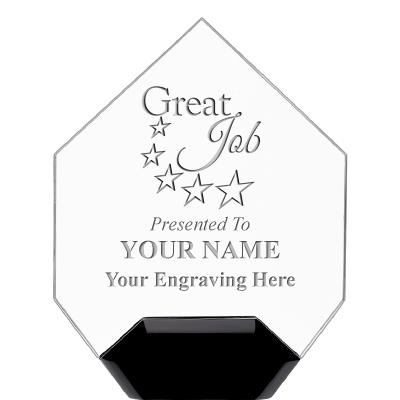 7" CREST DIAMOND ACRYLIC