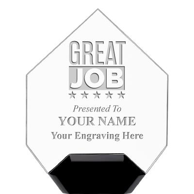 7" CREST DIAMOND ACRYLIC