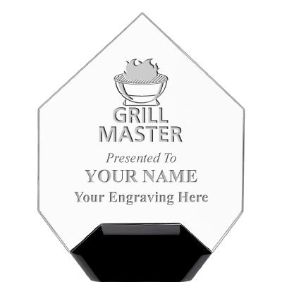 7" CREST DIAMOND ACRYLIC