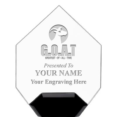 7" CREST DIAMOND ACRYLIC