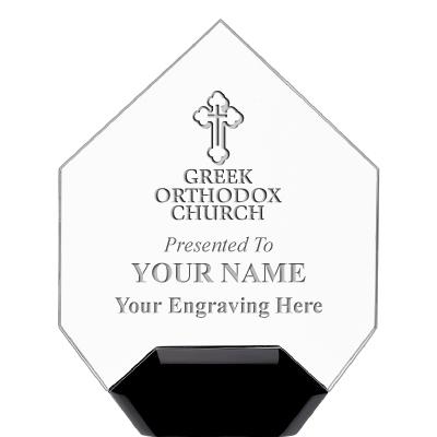 7" CREST DIAMOND ACRYLIC