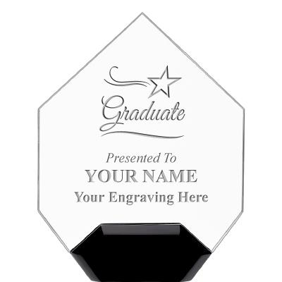 7" CREST DIAMOND ACRYLIC