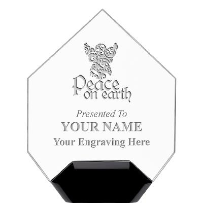 7" CREST DIAMOND ACRYLIC