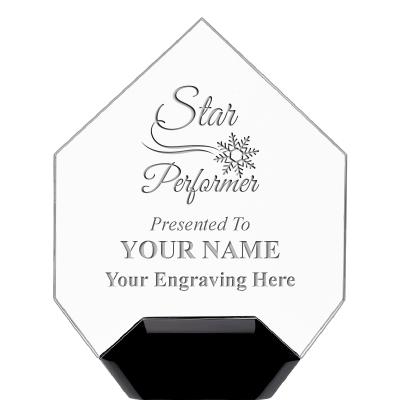 7" CREST DIAMOND ACRYLIC