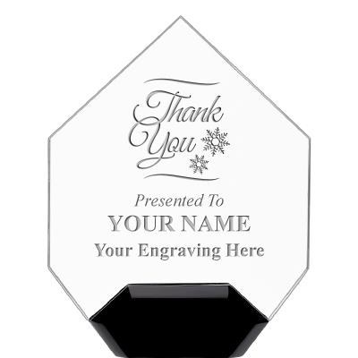 7" CREST DIAMOND ACRYLIC