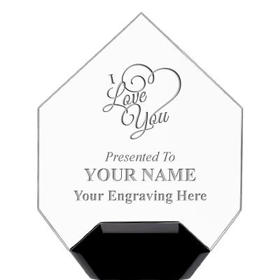 7" CREST DIAMOND ACRYLIC