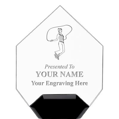 7" CREST DIAMOND ACRYLIC