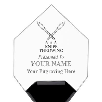 7" CREST DIAMOND ACRYLIC