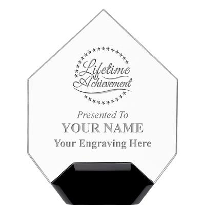 7" CREST DIAMOND ACRYLIC