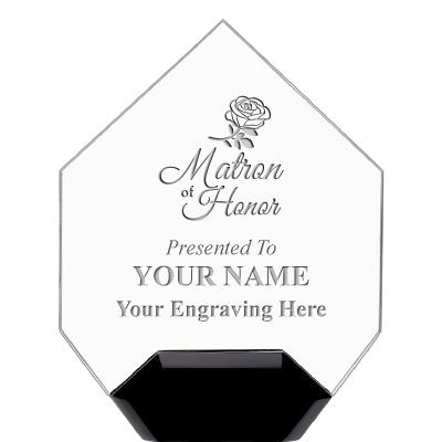 7" CREST DIAMOND ACRYLIC