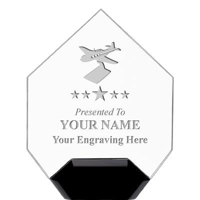 7" CREST DIAMOND ACRYLIC