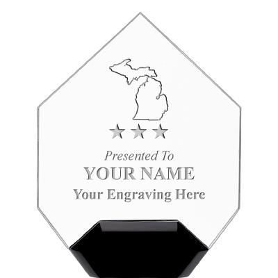 7" CREST DIAMOND ACRYLIC