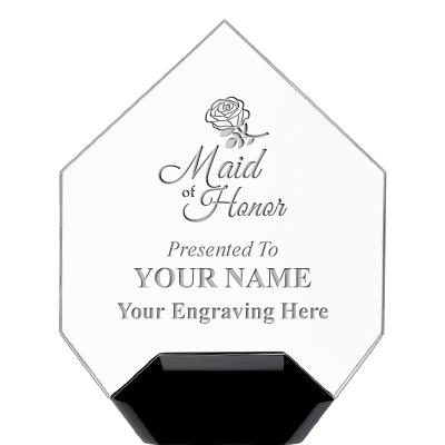 7" CREST DIAMOND ACRYLIC