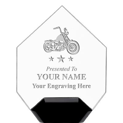 7" CREST DIAMOND ACRYLIC