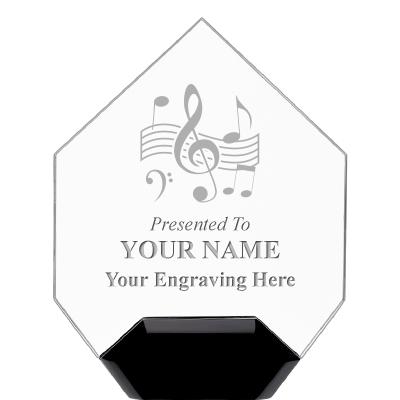 7" CREST DIAMOND ACRYLIC