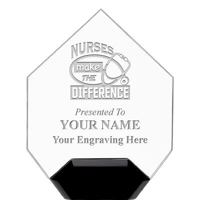 7" CREST DIAMOND ACRYLIC