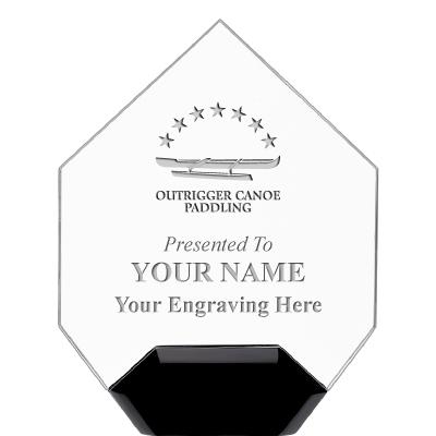 7" CREST DIAMOND ACRYLIC