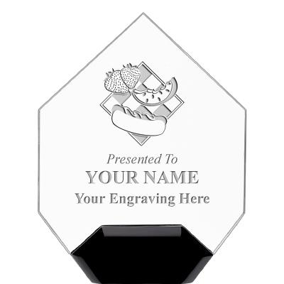 7" CREST DIAMOND ACRYLIC