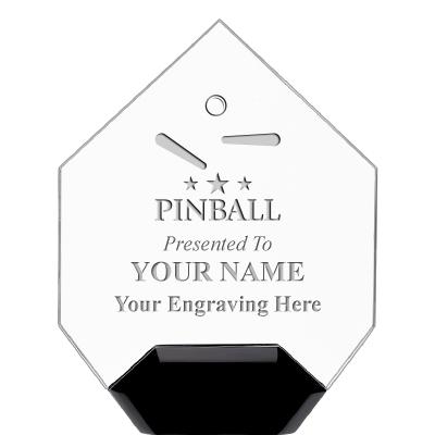 7" CREST DIAMOND ACRYLIC