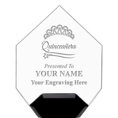 7" CREST DIAMOND ACRYLIC