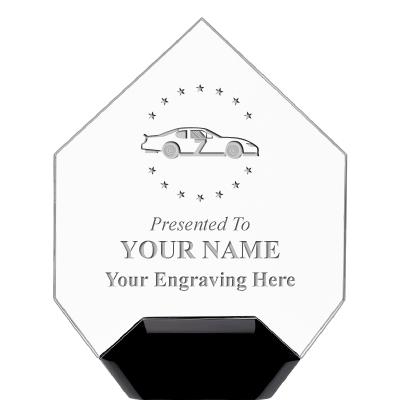 7" CREST DIAMOND ACRYLIC