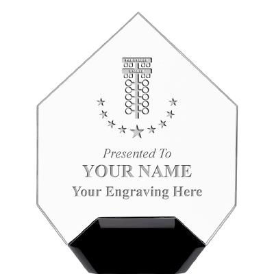 7" CREST DIAMOND ACRYLIC