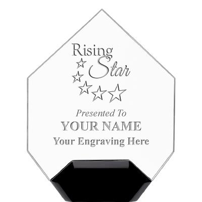 7" CREST DIAMOND ACRYLIC