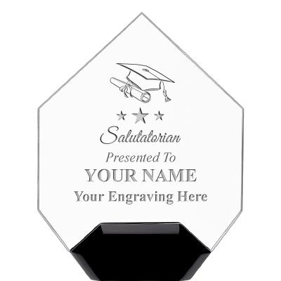 7" CREST DIAMOND ACRYLIC