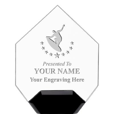 7" CREST DIAMOND ACRYLIC