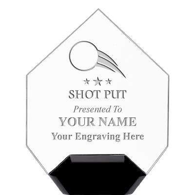 7" CREST DIAMOND ACRYLIC