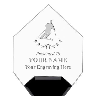 7" CREST DIAMOND ACRYLIC