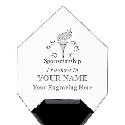 7" CREST DIAMOND ACRYLIC