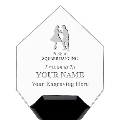 7" CREST DIAMOND ACRYLIC