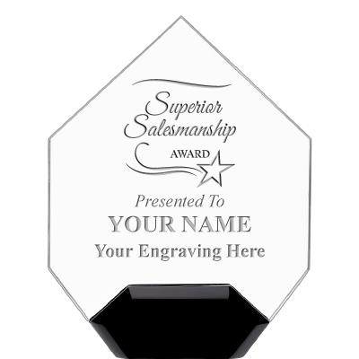 7" CREST DIAMOND ACRYLIC