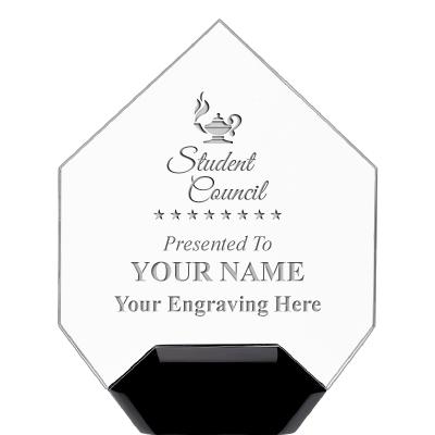 7" CREST DIAMOND ACRYLIC