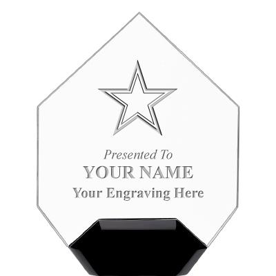 7" CREST DIAMOND ACRYLIC