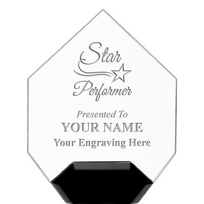 7" CREST DIAMOND ACRYLIC