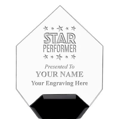 7" CREST DIAMOND ACRYLIC