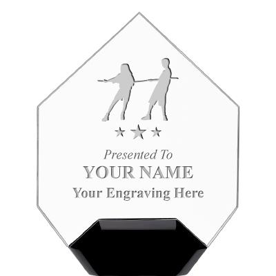 7" CREST DIAMOND ACRYLIC