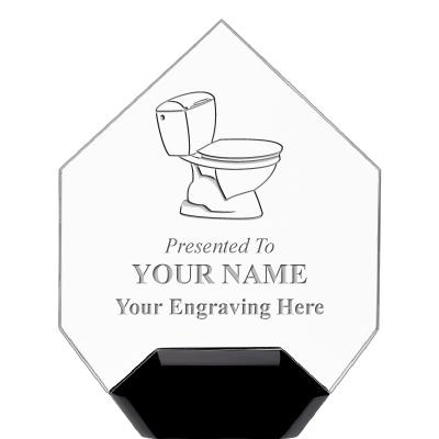 7" CREST DIAMOND ACRYLIC