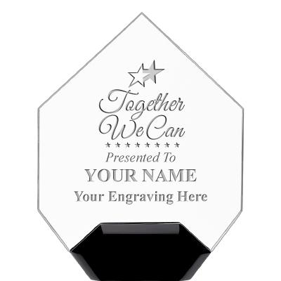 7" CREST DIAMOND ACRYLIC