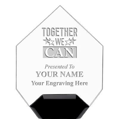 7" CREST DIAMOND ACRYLIC