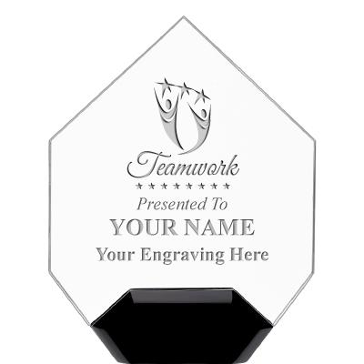 7" CREST DIAMOND ACRYLIC