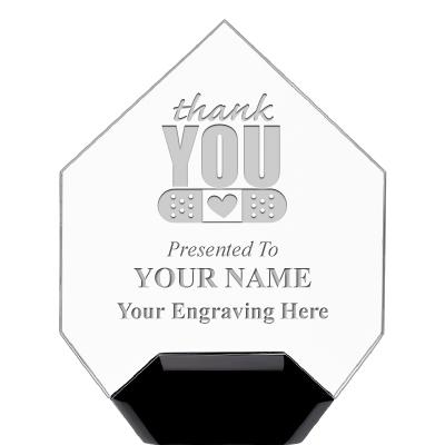 7" CREST DIAMOND ACRYLIC