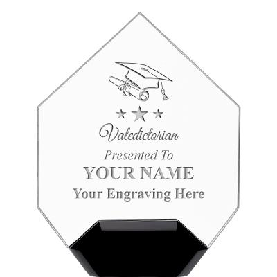 7" CREST DIAMOND ACRYLIC