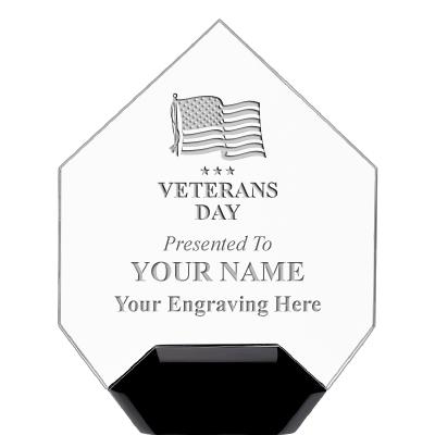 7" CREST DIAMOND ACRYLIC