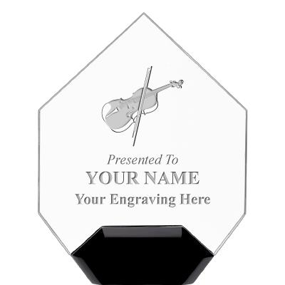 7" CREST DIAMOND ACRYLIC