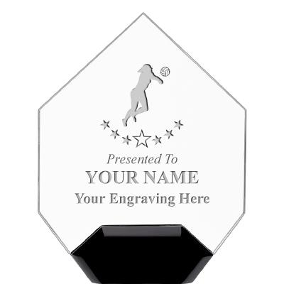 7" CREST DIAMOND ACRYLIC